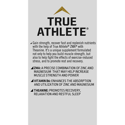 True Athlete ZMA with Theanine – Muscle Recovery, Sleep & Performance (90 Caps)
