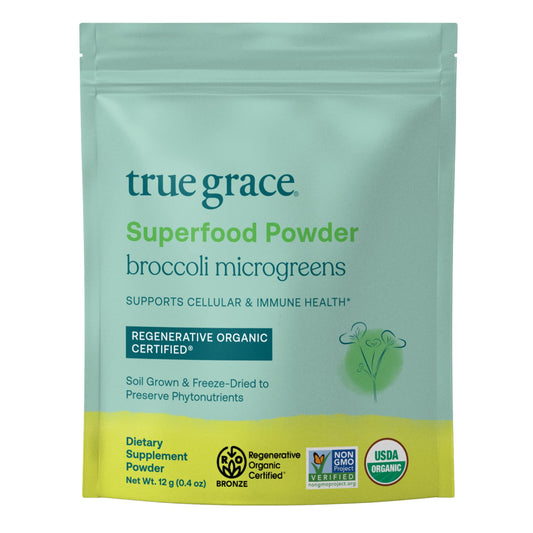 True Grace Broccoli Microgreens 0.4 oz – Immune Support, Vegan BritishVita | Premium UK Vitamins & Wellness Supplements
