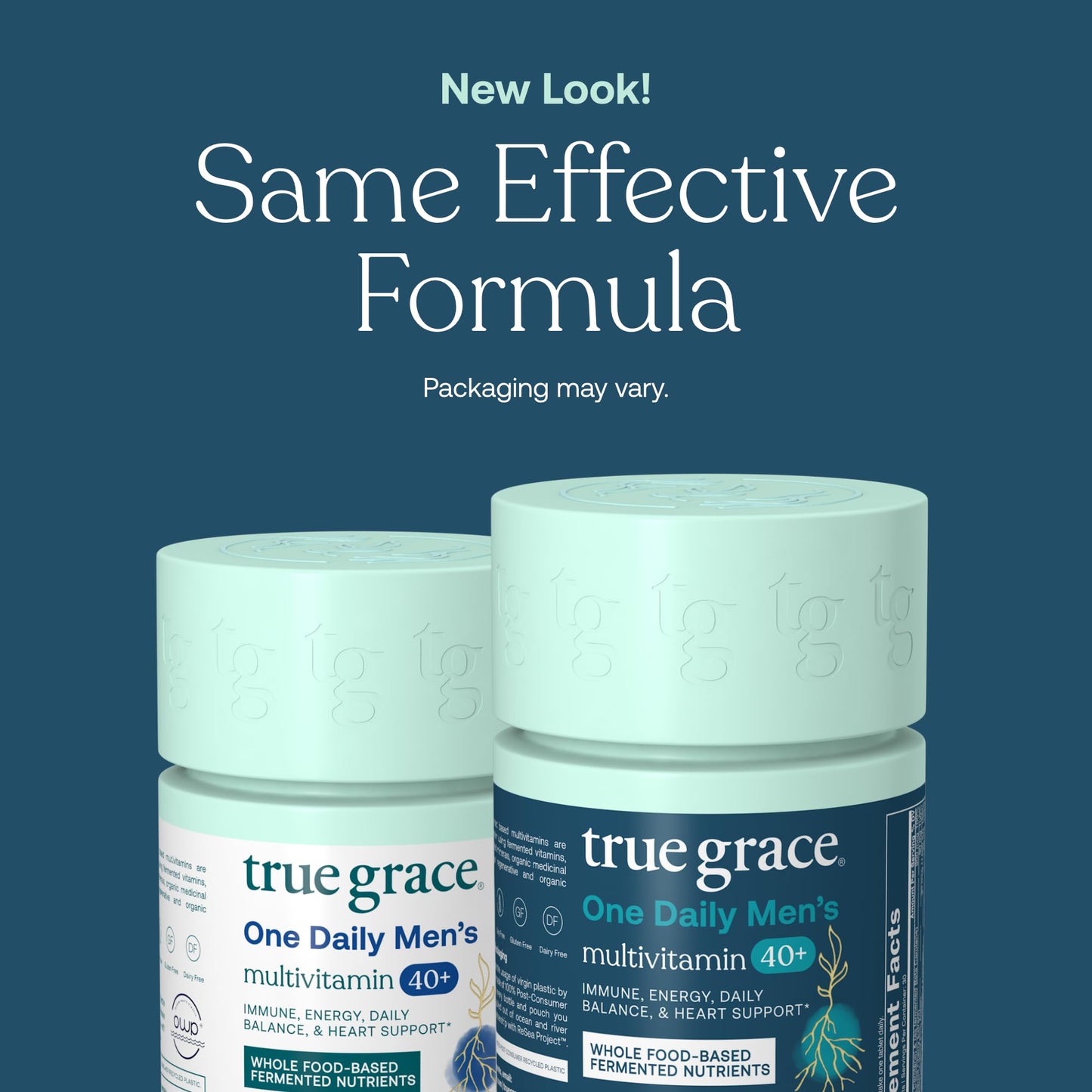 True Grace Men's 40+ Multivitamin – Fermented Minerals, Organic Adaptogens & Mushrooms