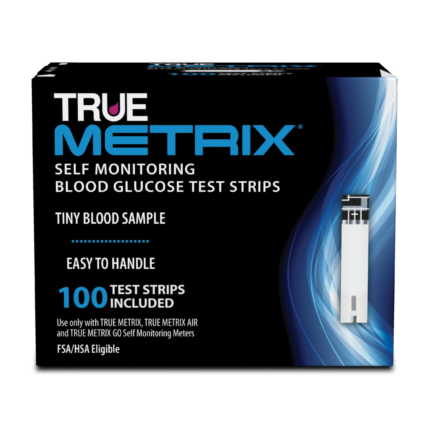 TRUE METRIX Self-Monitoring Blood Glucose Test Strips – 100 Count Value Pack for TRUE METRIX Meters