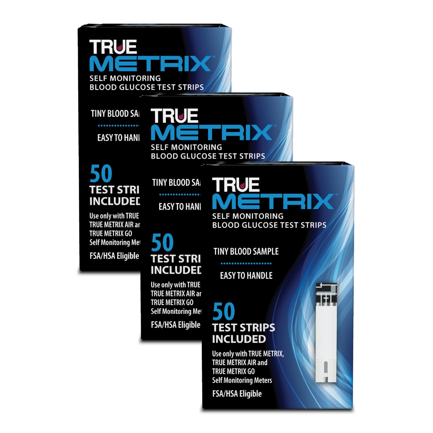 TRUE METRIX Test Strips – 150 Count (3 x 50) for TRUE METRIX Meters