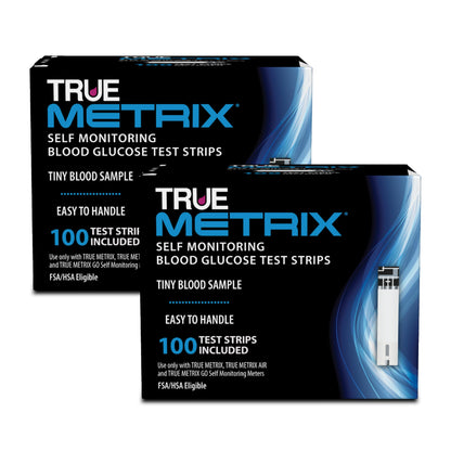 TRUE METRIX® Blood Glucose Test Strips – 200 Count (2-Pack) for TRUE METRIX Meters
