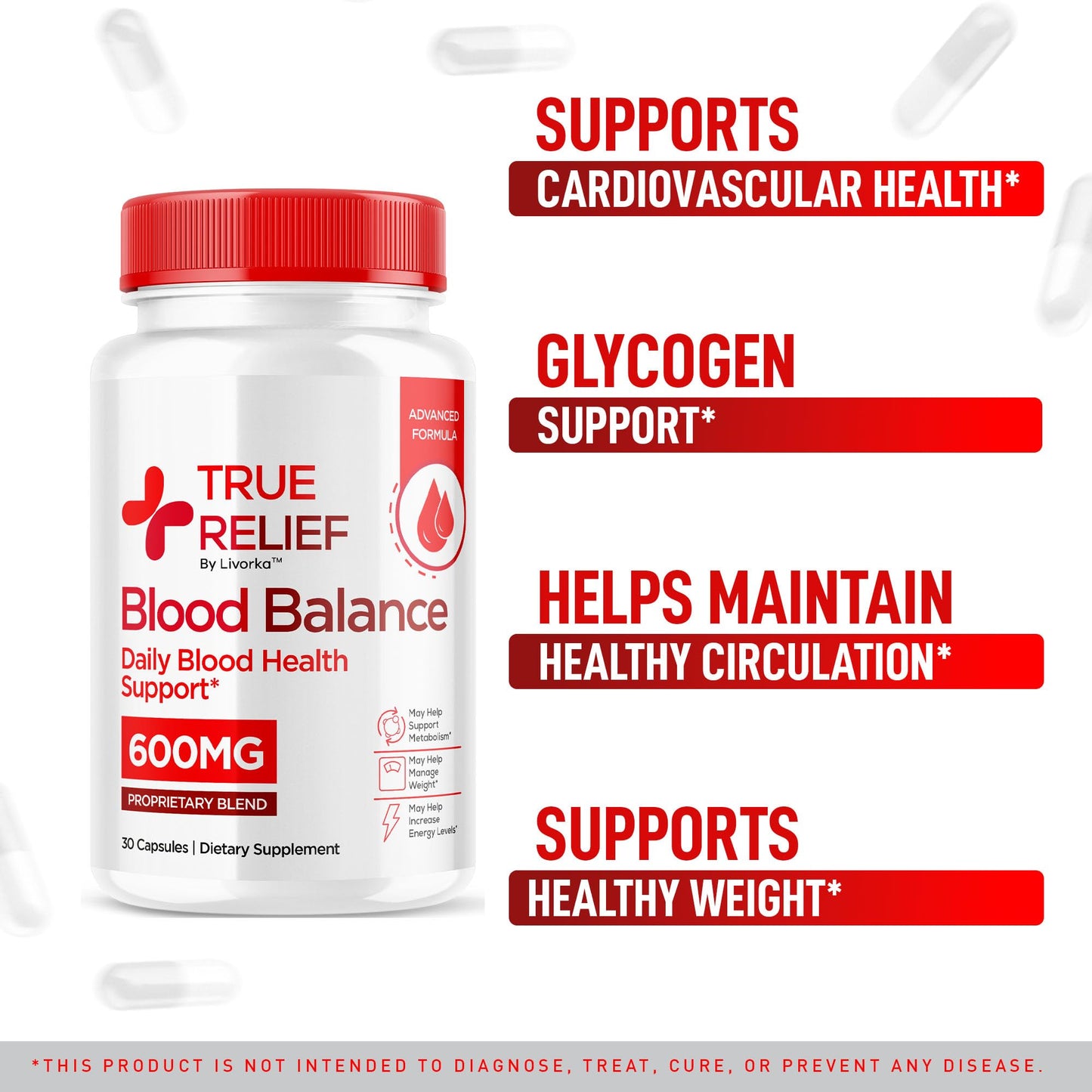 (2 Pack) True Relief Capsules – Official True Relief Supplement for Balance Support, All Natural Formula, 60 Capsules