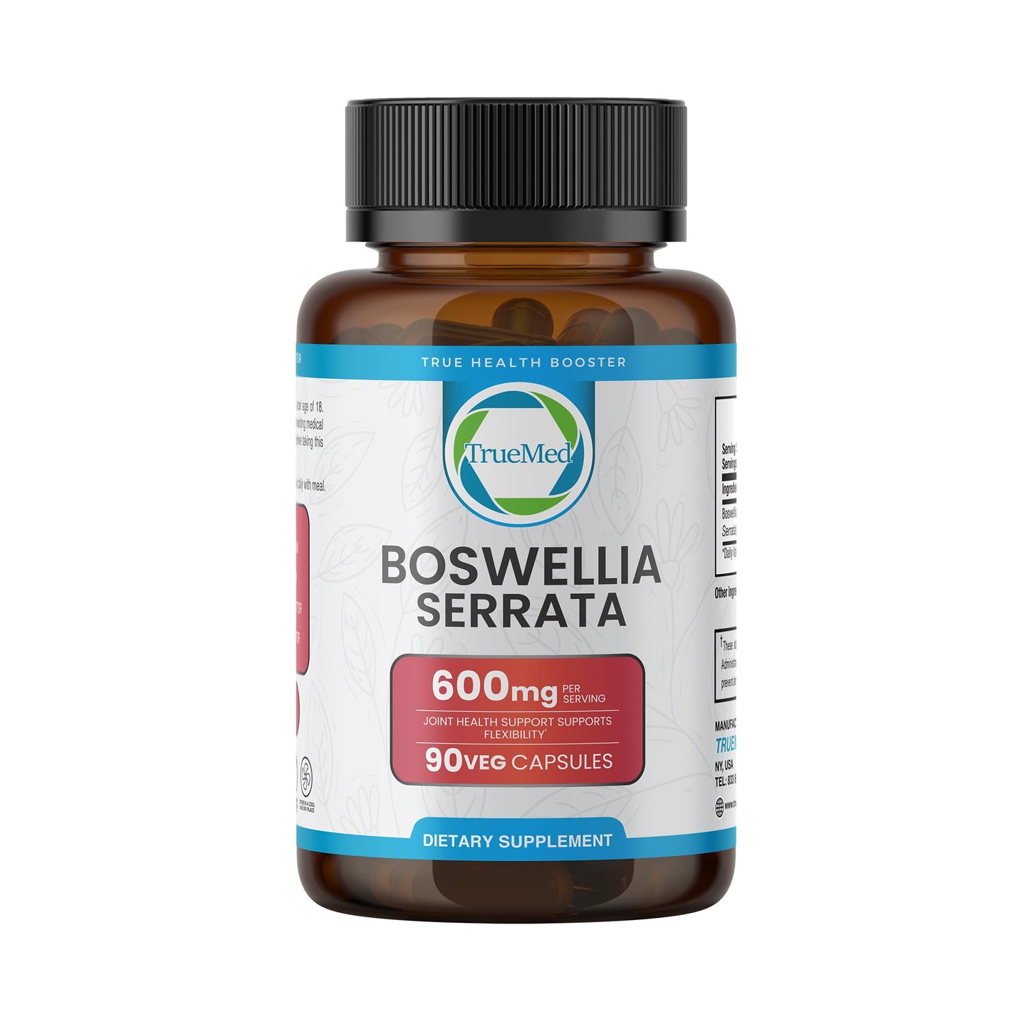 TRUEMED Boswellia Serrata 600mg – 65% Boswellic Acid | Joint Support, Mobility