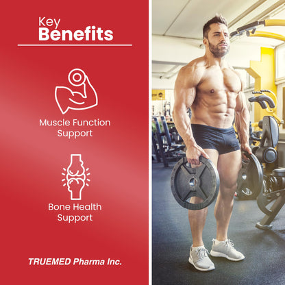 TrueMed Magnesium Malate 1350 mg – 90 Capsules | High Bioavailability, Muscle Function