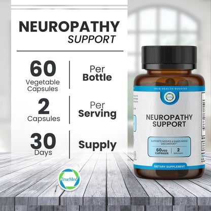 TRUEMED Neuropathy Support – Nerve Health Supplement (60 Veg Capsules)
