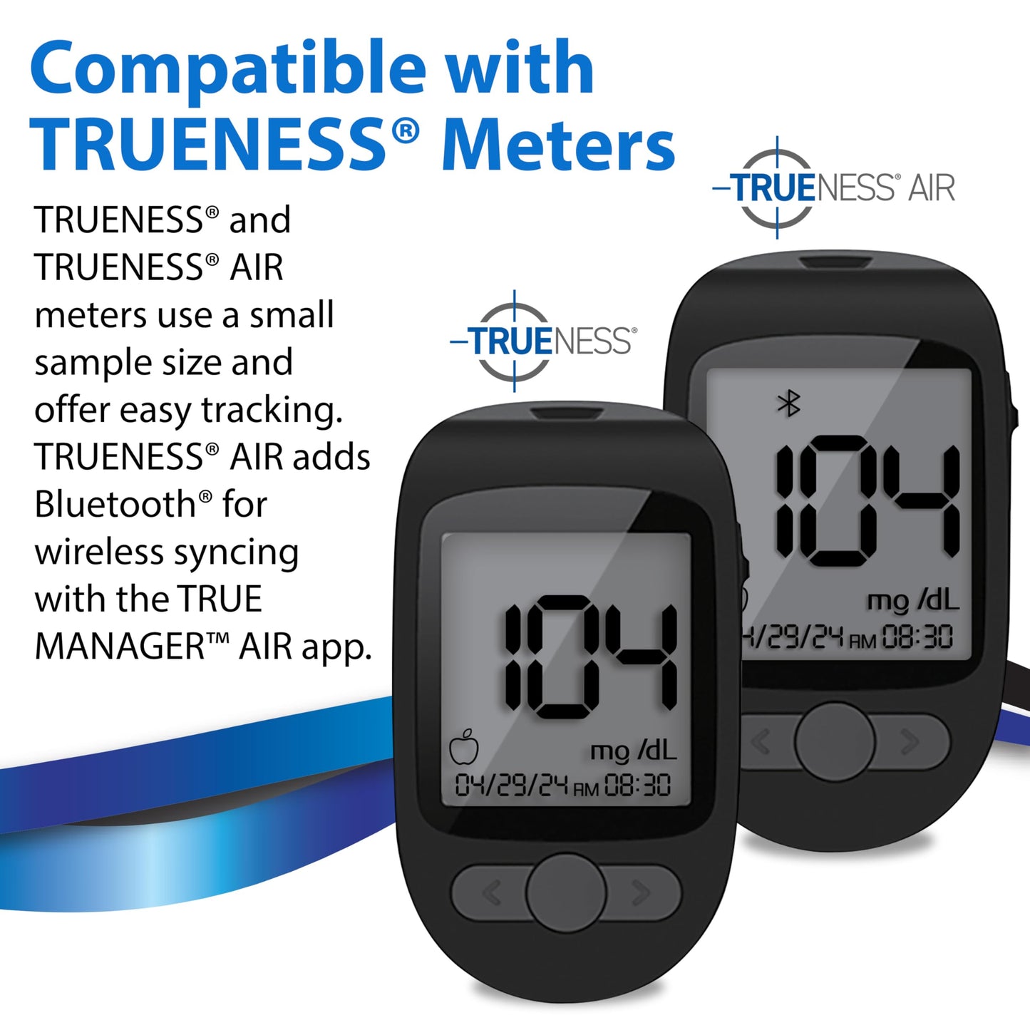 TRUENESS Blood Glucose Test Strips – 50 Count (2 Pack) for TRUENESS Meters
