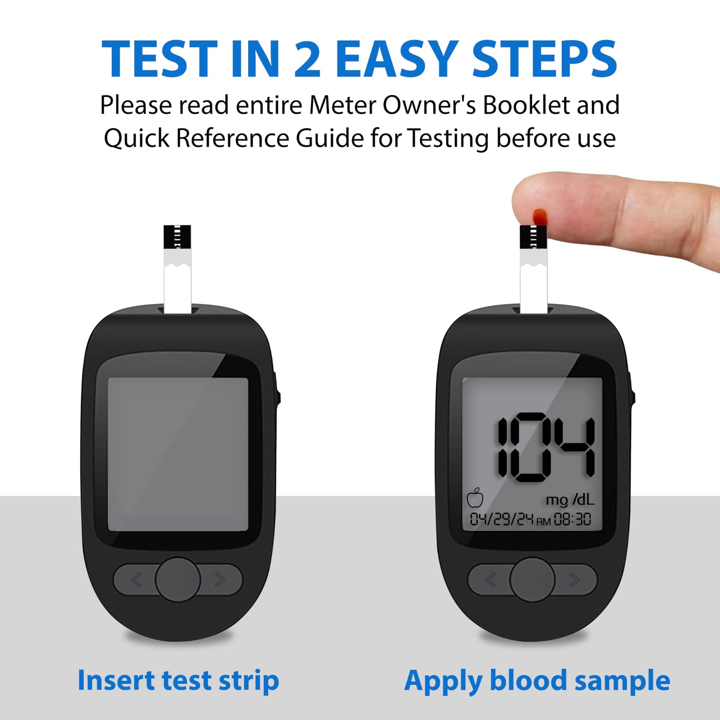 TRUENESS Blood Glucose Test Strips – 50 Count (2 Pack) for TRUENESS Meters