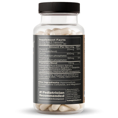 TruHeight Growth Capsules for Kids & Teens — Natural Bone Support
