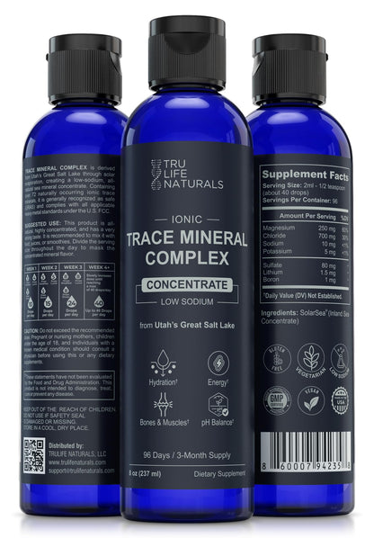 TRULIFE NATURALS Trace Mineral Complex – 8 oz, 72+ Ionic Minerals