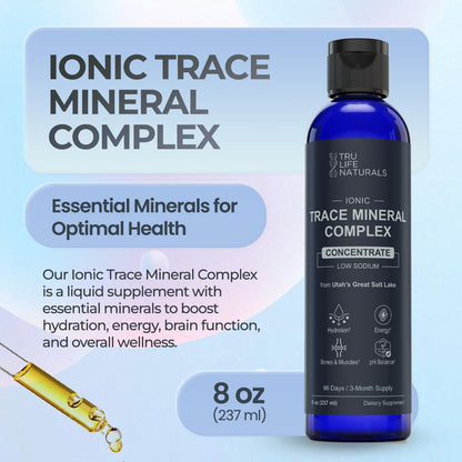 TRULIFE NATURALS Trace Mineral Complex – 8 oz, 72+ Ionic Minerals