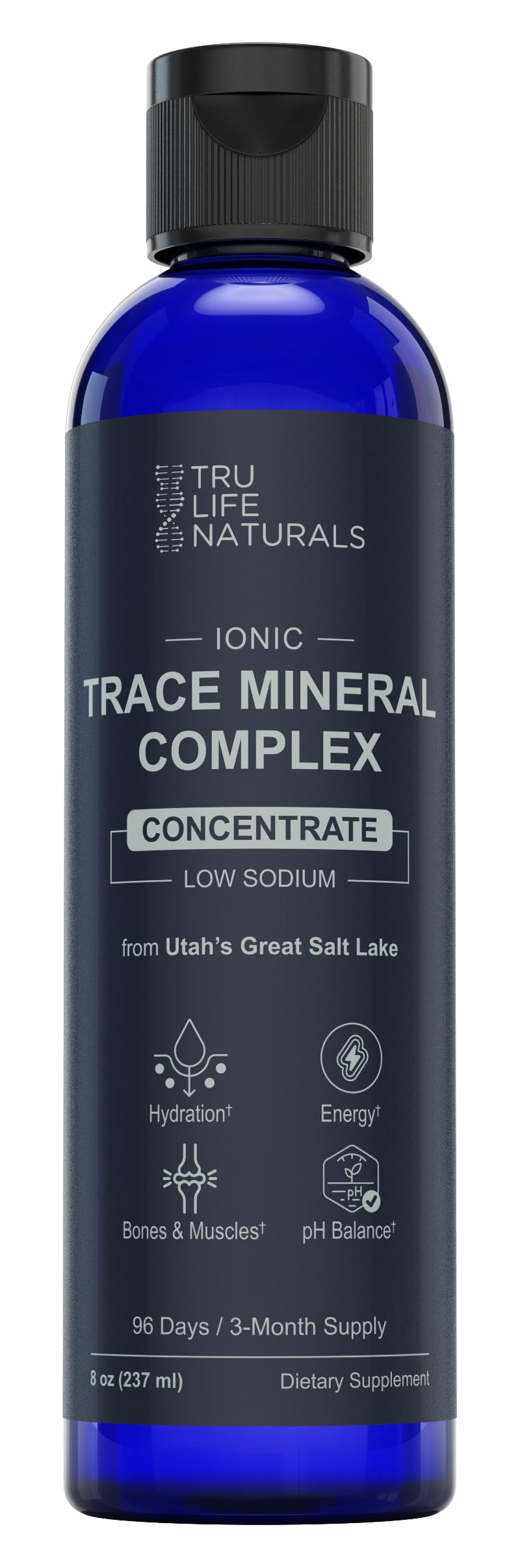 TRULIFE NATURALS Trace Mineral Complex – 8 oz, 72+ Ionic Minerals