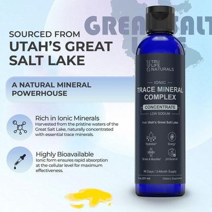 TRULIFE NATURALS Trace Mineral Complex – 8 oz, 72+ Ionic Minerals