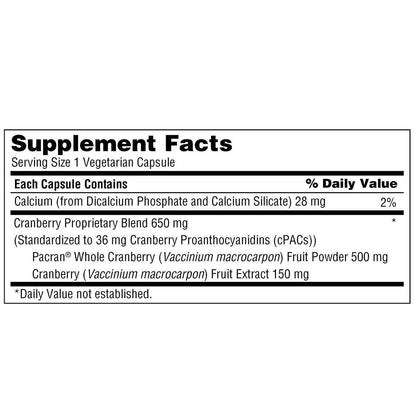 TruNature Cranberry 650 mg – 140 Vegetarian Capsules (2 Pack) BritishVita | Premium UK Vitamins & Wellness Supplements