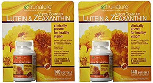 Trunature Vision Complex Lutein & Zeaxanthin Supplement, 140 Count (2 Packs) – Soy Free, Smaller Softgels BritishVita | Premium UK Vitamins & Wellness Supplements