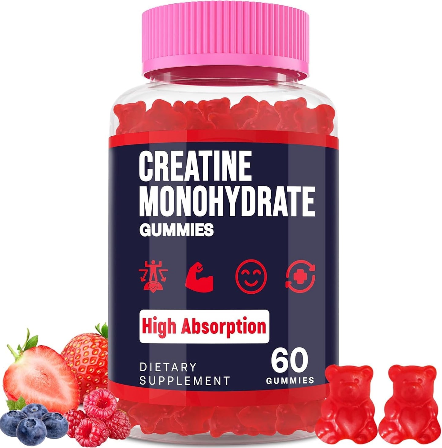 Trupretty Creatine Monohydrate Gummies – 1 Pack | Taurine, B6 & Organic Formula