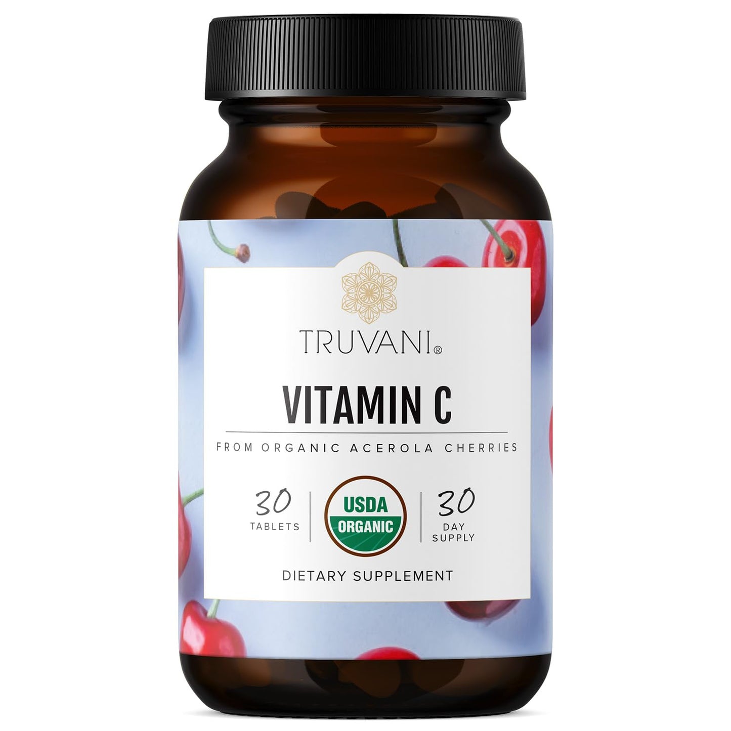 Truvani Vitamin C | USDA Organic, High Absorption & Immune Support | 30 Servings