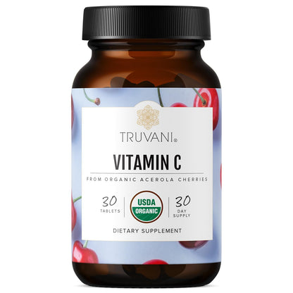 Truvani Vitamin C | USDA Organic, High Absorption & Immune Support | 30 Servings