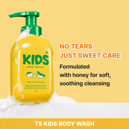 TS Kids Shampoo & Bodywash - Free Sulfates, Parabens, Silicones, Allergen (14.1 fl oz / 400 ml) | Kids Bodywash