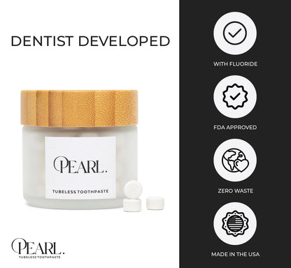 Pearl Jar & Fluoride Mint Tablets — Dentist-Developed Starter Kit