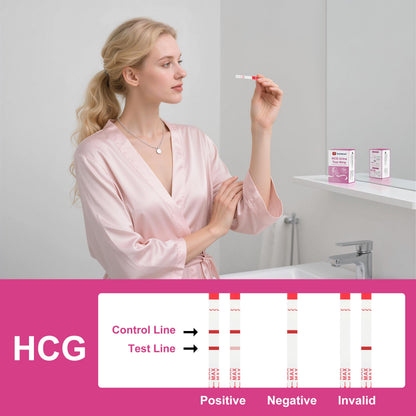 T TESTAHEAD Pregnancy Test Strips – 50 Count, High Sensitivity Home Test for Early Detection