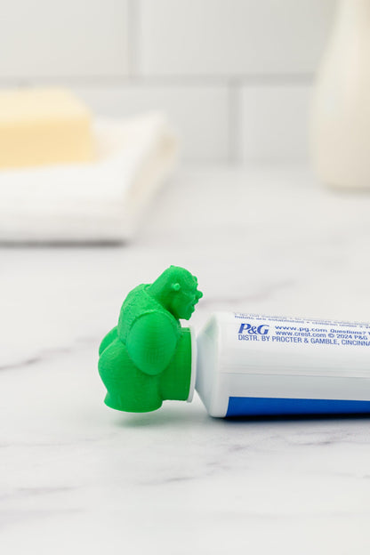 TUBECAPZ Shrek Pooping Toothpaste Topper – Adapters for Crest & Colgate Tubes
