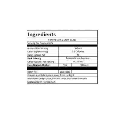 Tuberculinum Bovinum Homeopathy Pellets 200C (Pack of 2) - Homeomart