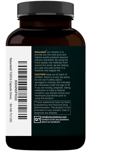 TUDCA 500mg with OX Bile 125mg – 120 Capsules | Liver Support