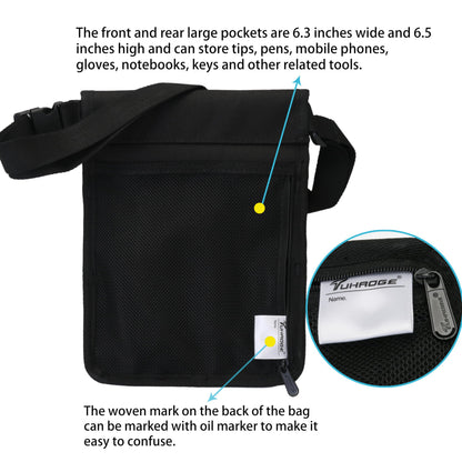 Tuhaoge Massage Bottle Bag for 2 Bottles - Oil & Lotion Holster TH-XJ-2 Black