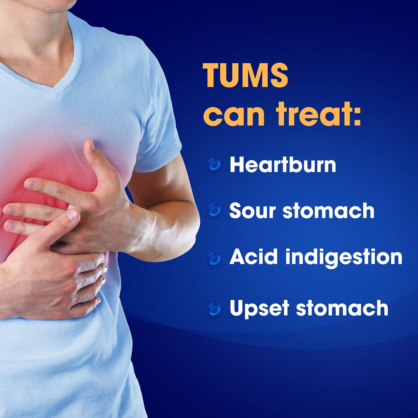 TUMS Ultra Strength Chewable Antacid Tablets for Fast Heartburn Relief - Assorted Berries, 72 Count