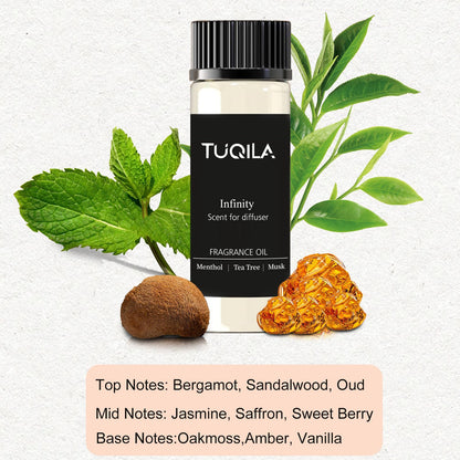 Tuqila Hotel Luxury Waterless Diffuser Set – 3x20ml My Way, White Tea & Infinity