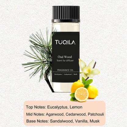 Tuqila Hotel Luxury Essential Oil Set (3x20mL) – Scent Aromatherapy Oils for Diffusers – My Way, Bergamot 22, Oud Wood – Ideal for Home, Car, Hotel & Office