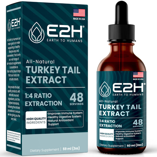 Turkey Tail Mushroom Extract - Faster Absorption | Immune & Digestive Support (2 oz) BritishVita | Premium UK Vitamins & Wellness Supplements