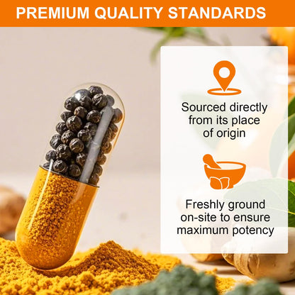 Turmeric & Ginger 1500mg – Curcumin with BioPerine for Joint Pain