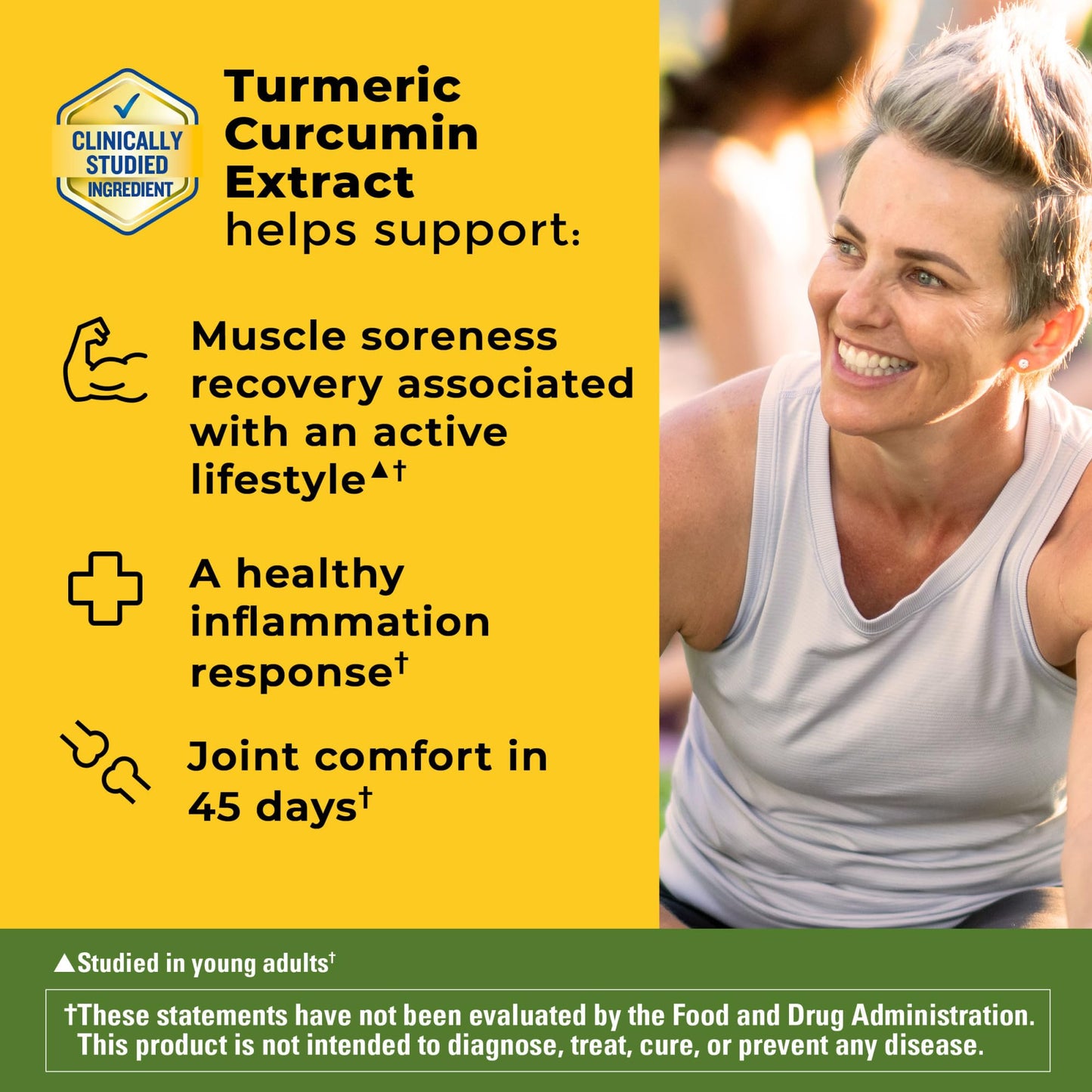 Nature Made High Absorption Turmeric Curcumin Capsules – 250 mg, 30-Count