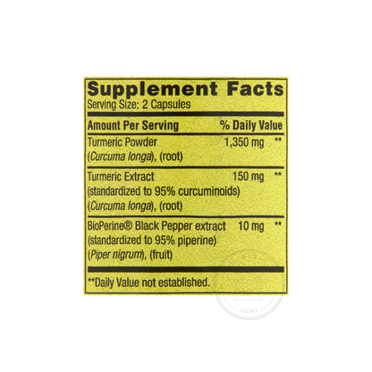 Spring Valley Turmeric Supplement | Turmeric Curcumin Ultra Strength 1,500 mg, 90 Count + STS Sticker
