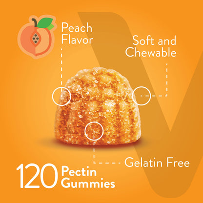 Turmeric Curcumin Gummies 2000mg with Ginger & Black Pepper – Immune & Joint Support (Vegan, Peach) – 2 Pack