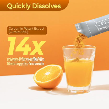 PureBotan Turmeric Curcumin Drink Powder | Orange Immunity Shots with Vitamin C