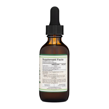 Organic Turmeric Drops with Black Pepper – 1,180mg per Serving | Double Wood