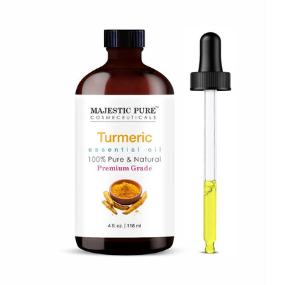 Majestic Pure Turmeric Essential Oil – 100% Pure & Organic, 4 Oz