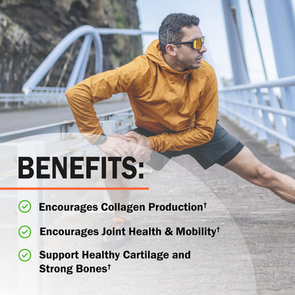 Glucosamine Chondroitin MSM Joint Support – Collagen, Turmeric, Hyaluronic Acid | Gluten Free, Non-GMO 90 Capsules