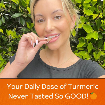 Turmeric Gummies for Women – Vegan, Low-Sugar, Mandarin Orange, 45 Count