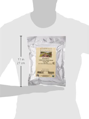 Starwest Organic Ground Turmeric Powder - 1 lb, Kosher, Non-GMO