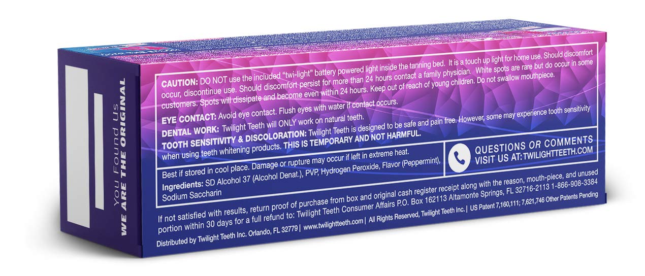 Twilight Teeth Whitening Kit – At-Home UV Light Whitening, No-Rinse Gel