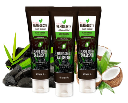 Twin Lotus Activated Charcoal Toothpaste - Fluoride-Free, SLS-Free, Teeth Whitening