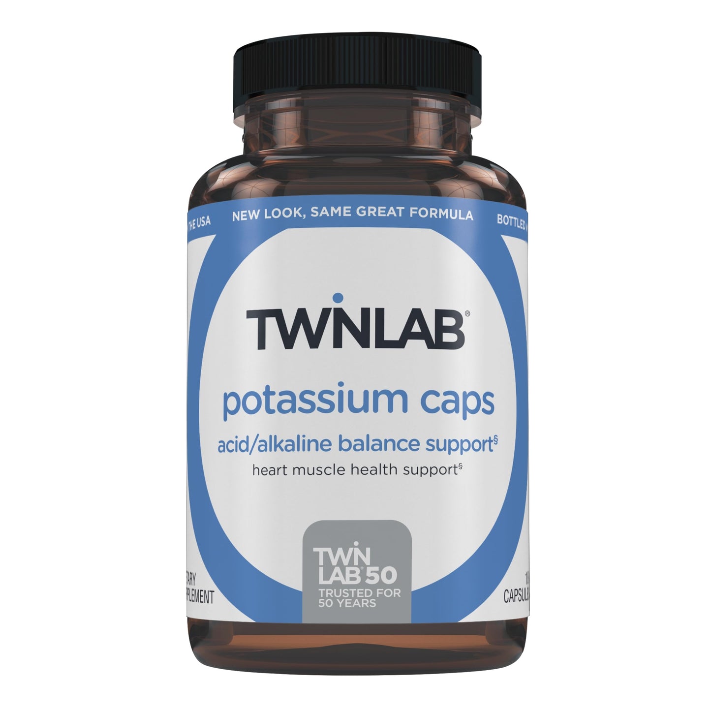 Twinlab Potassium Caps - Electrolyte Support for Heart & Muscle Health