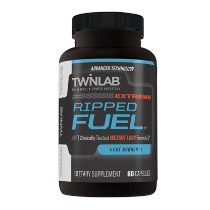 Twinlab Ripped Fuel Extreme - Energy Supplement for Weight Management & Muscle Health - 60 Capsules