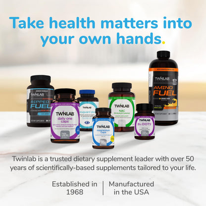 Twinlab Stress B-Complex Caps - Complete B-Complex & 1000 mg Vitamin C (Pack of 2)