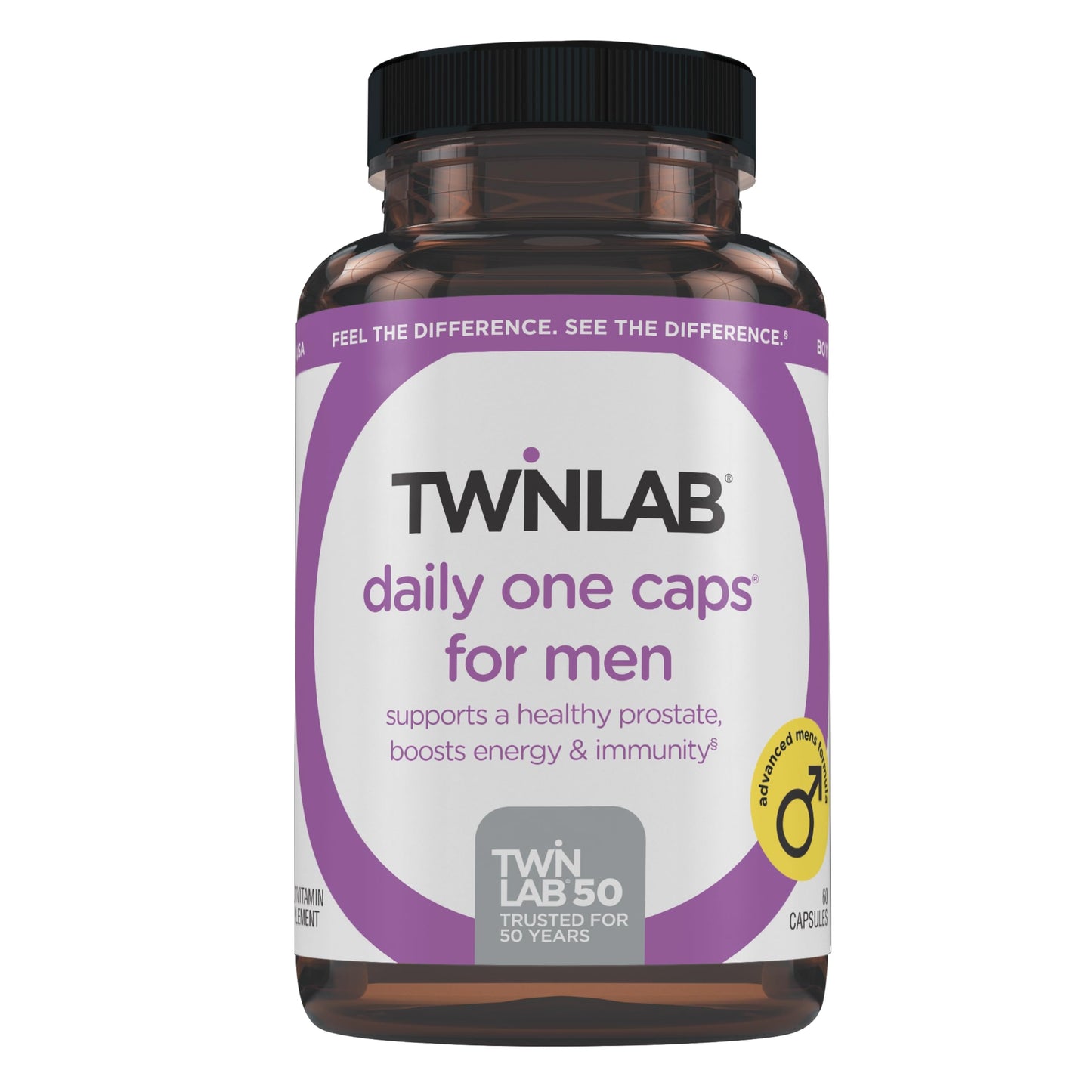 Twinlab TWL Men's Daily One 60 Ct – Complete Daily Multivitamin for Men