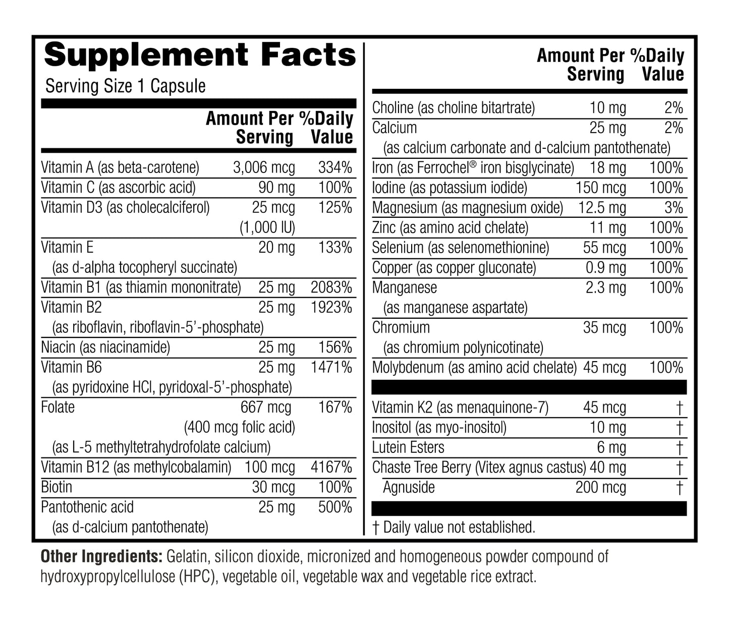 Twinlab TWL Women's Daily One - 60 Count | Daily Multivitamin for Women